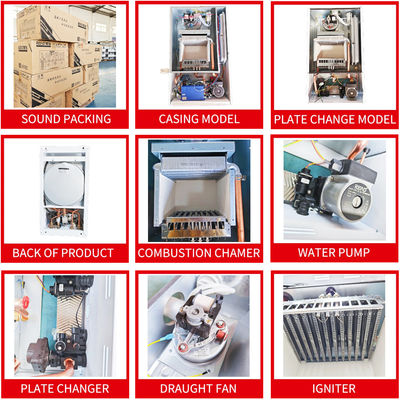 Chauffe-eau électrique multifonctionnel de chaudière de combinaison de Shell Wall Hung Boilers 32kw
