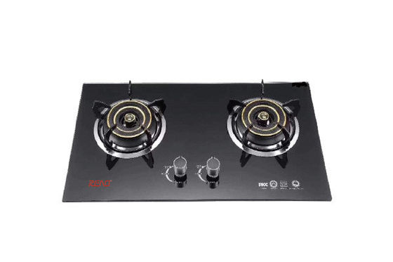 Cuisinière à gaz incorporée de fourneaux de brûleur à gaz de panneau d'acier inoxydable dans la cuisine
